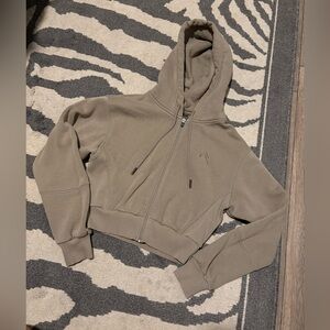 Oner Active Classic Lounge Minky Crop Hoodie Jacket Medium